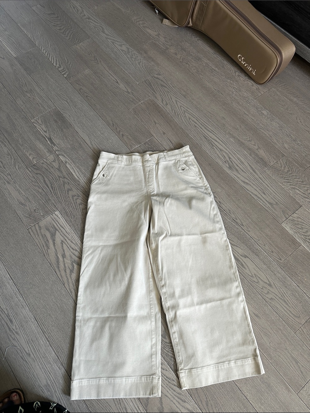 SPANX Wide-Leg Jeans in Creamy Ivory